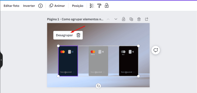 Descubra Como Agrupar No Canva Elementos Soltos