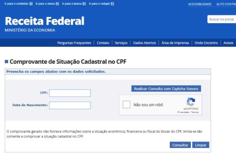 CPF Regular Veja como verificar a situação cadastral