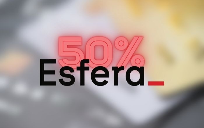 Apenas HOJE! Compre pontos Esfera com até 50% de desconto