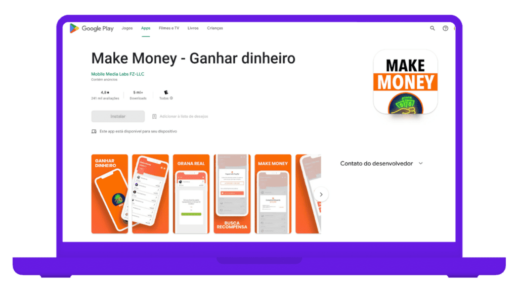 Como ganhar dinheiro pelo celular com o aplicativo Make Money
