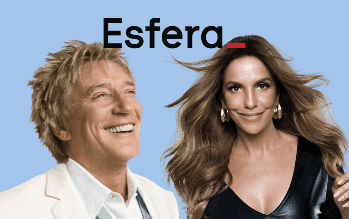 Esfera oferece ingressos VIP para show de Rod Stewart e Ivete Sangalo