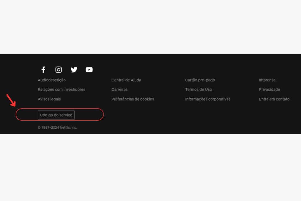 código de serviço Netflix - mobills