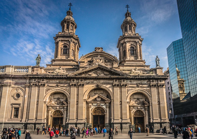 Catedral Metropolitana de Santiago no Chile.