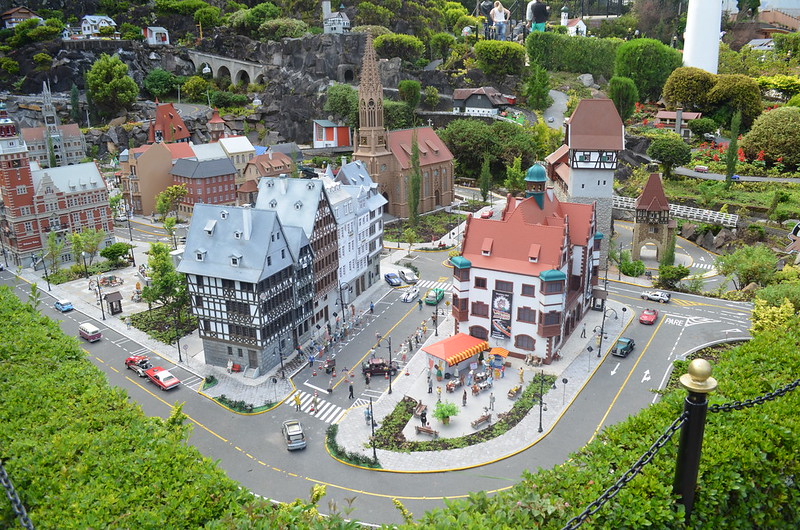 Imagem panorâmica do Minimundo do Município de Gramado, RS.