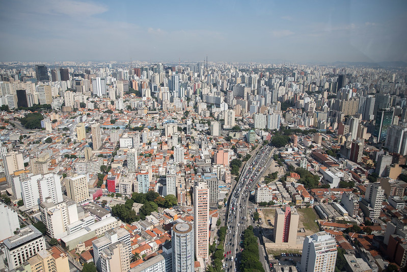 Vista panorâmica da cidade de São Paulo.